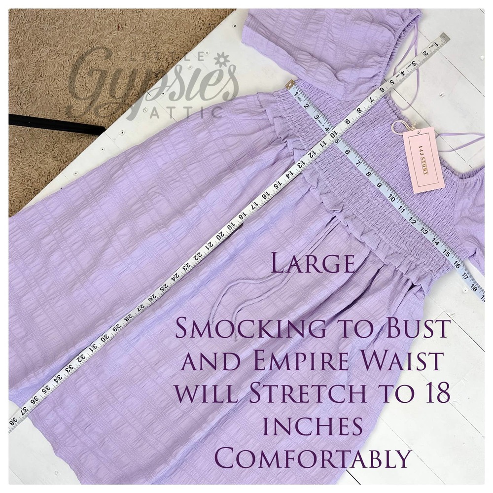 Lilac Mist Ruched Babydoll Dress - Picture 15 of 16